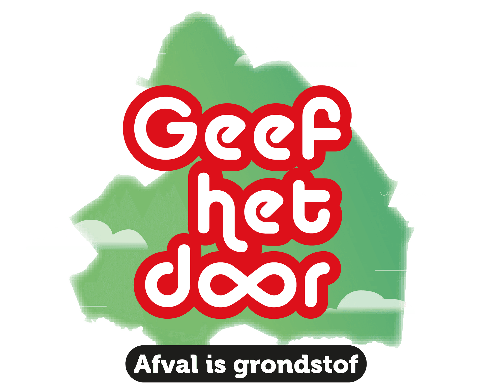 Geef het door logo