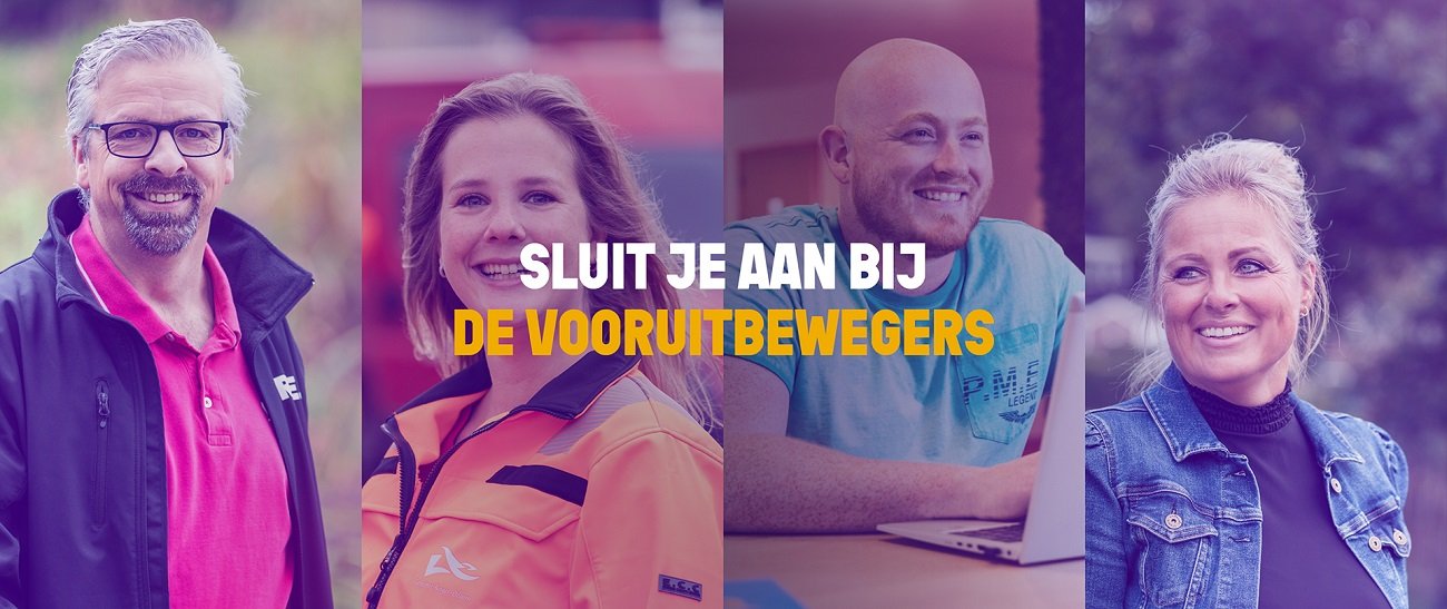 vier collega's van de gemeente Borger-Odoorn